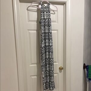 American Eagle Outfitters Black and White Maxi Dress